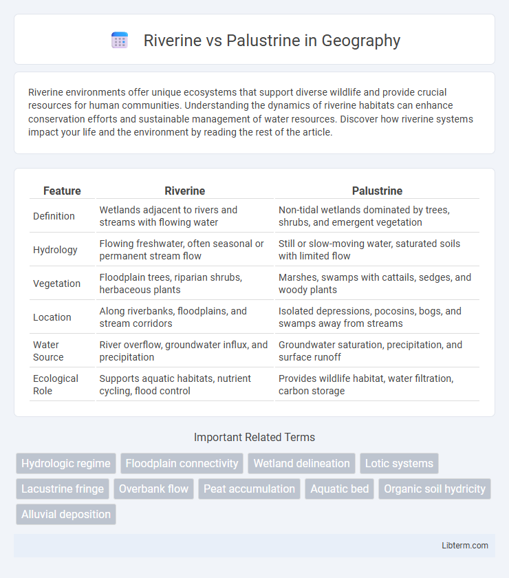 Palustrine vs Riverine in Geography - What is The Difference?