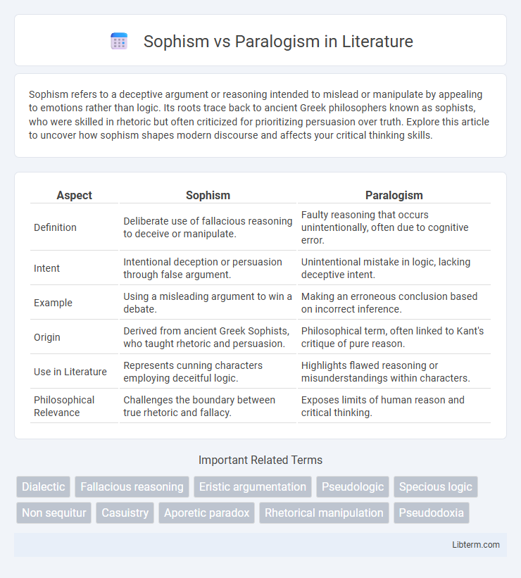 Paralogism vs Sophism in Literature - What is The Difference?