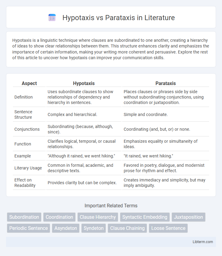 Parataxis vs Hypotaxis in Literature - What is The Difference?