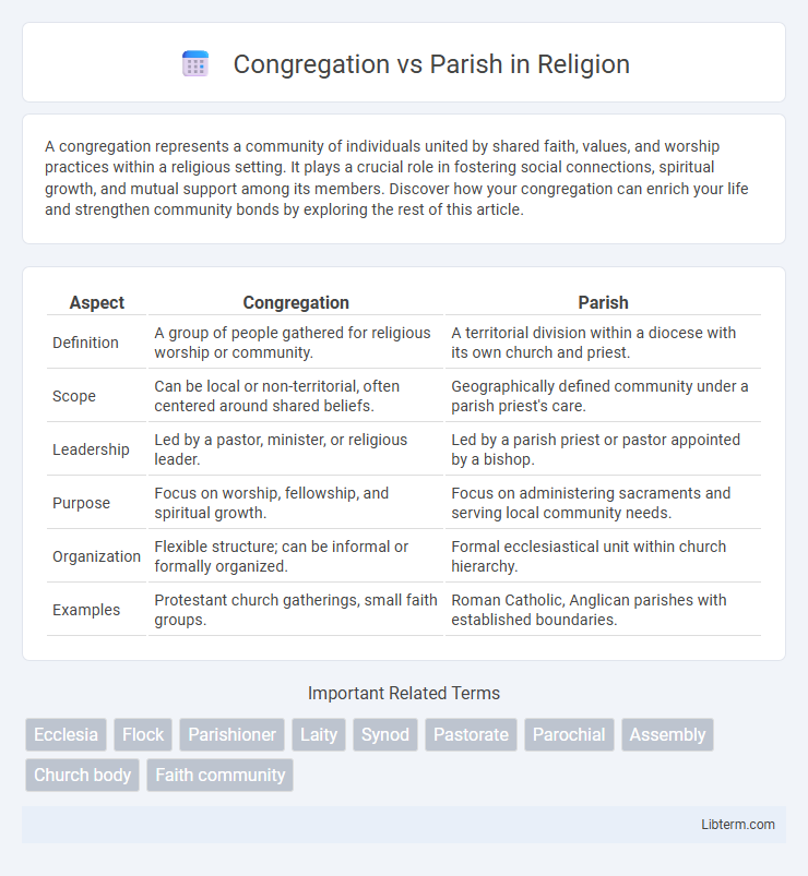 Parish vs Congregation in Religion - What is The Difference?
