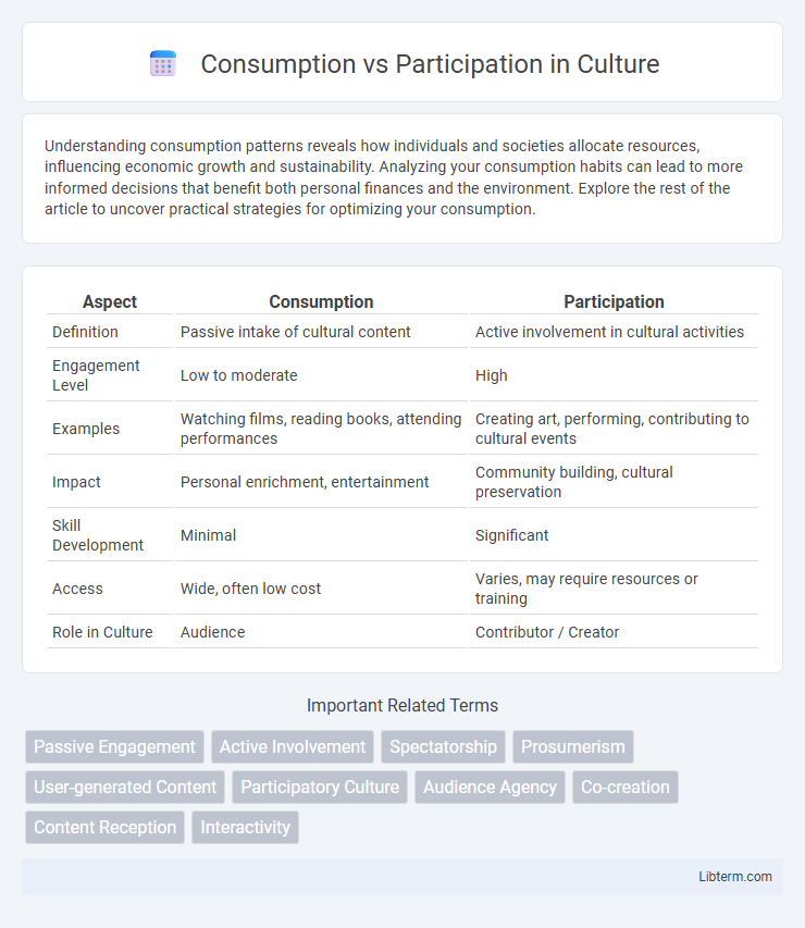 Participation vs Consumption in Culture - What is The Difference?