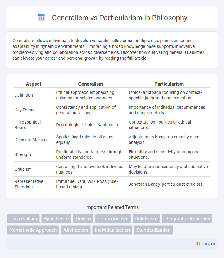 Particularism vs Generalism in Philosophy - What is The Difference?
