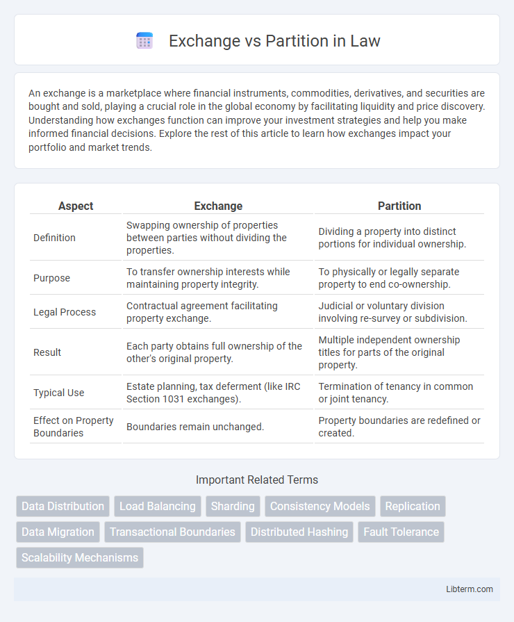 Partition vs Exchange in Law - What is The Difference?