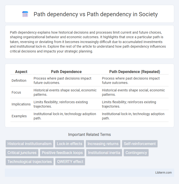 Path dependency vs Path dependency in Society - What is The Difference?