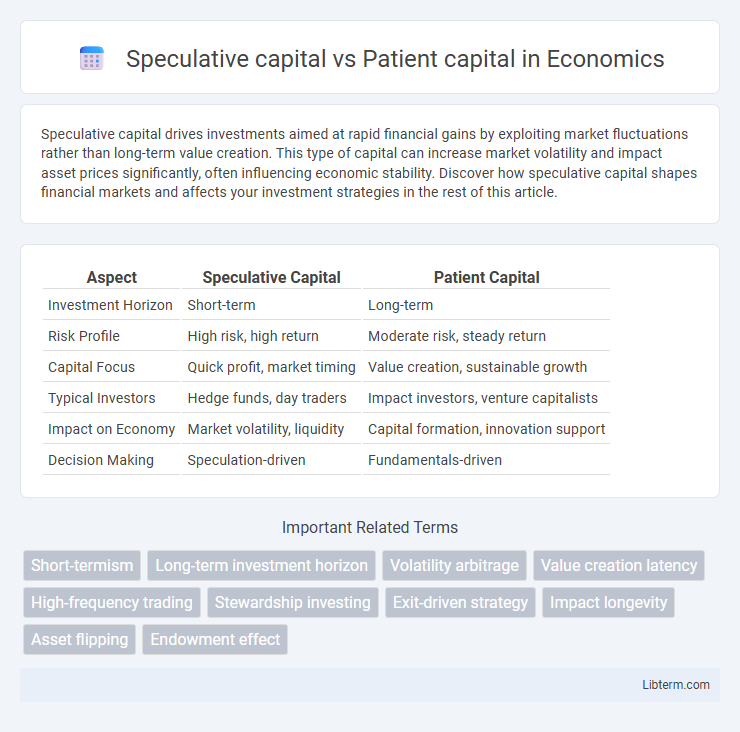Patient capital vs Speculative capital in Economics - What is The Difference?