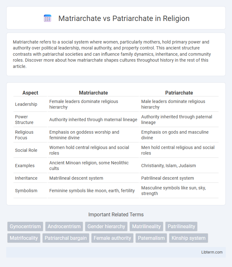 Patriarchate vs Matriarchate in Religion - What is The Difference?