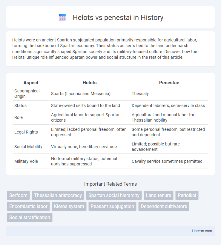 penestai vs Helots in History - What is The Difference?