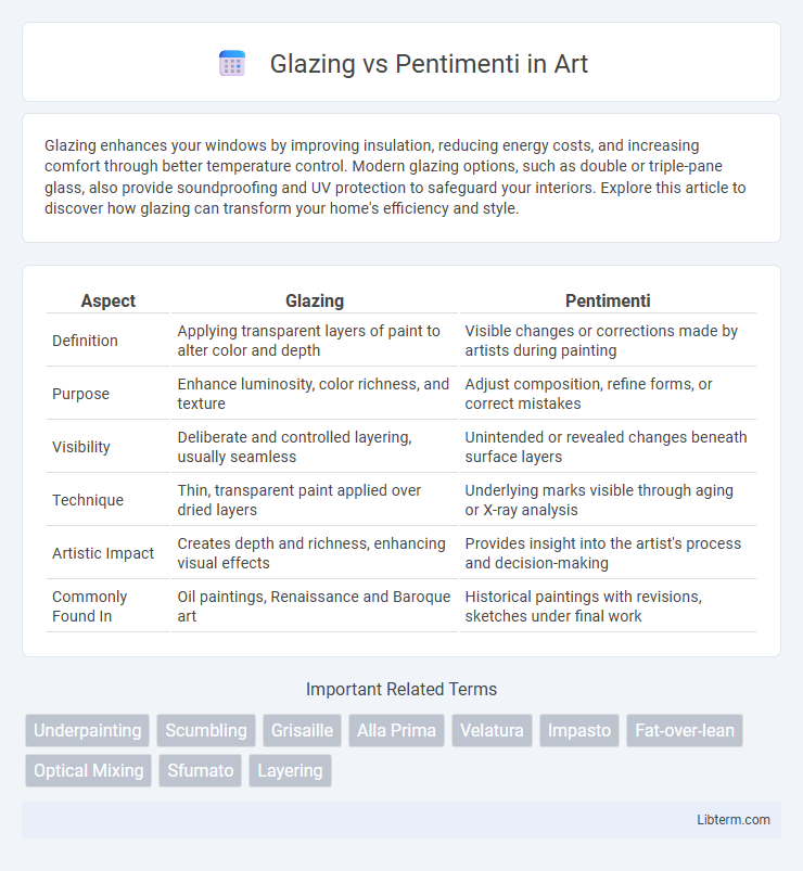 Pentimenti vs Glazing in Art - What is The Difference?