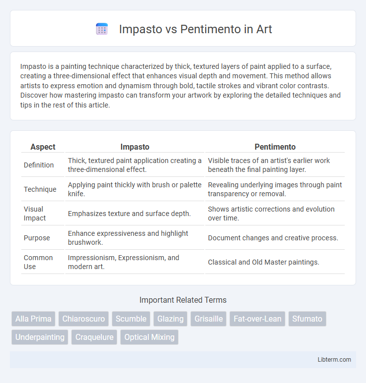 Pentimento vs Impasto in Art - What is The Difference?