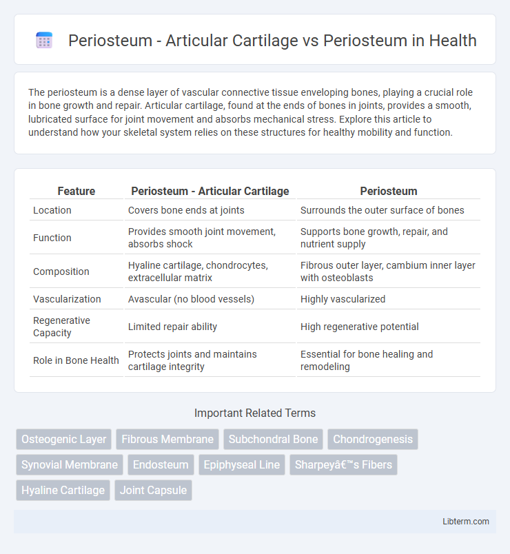 Periosteum vs Periosteum - Articular Cartilage in Health - What is The Difference?
