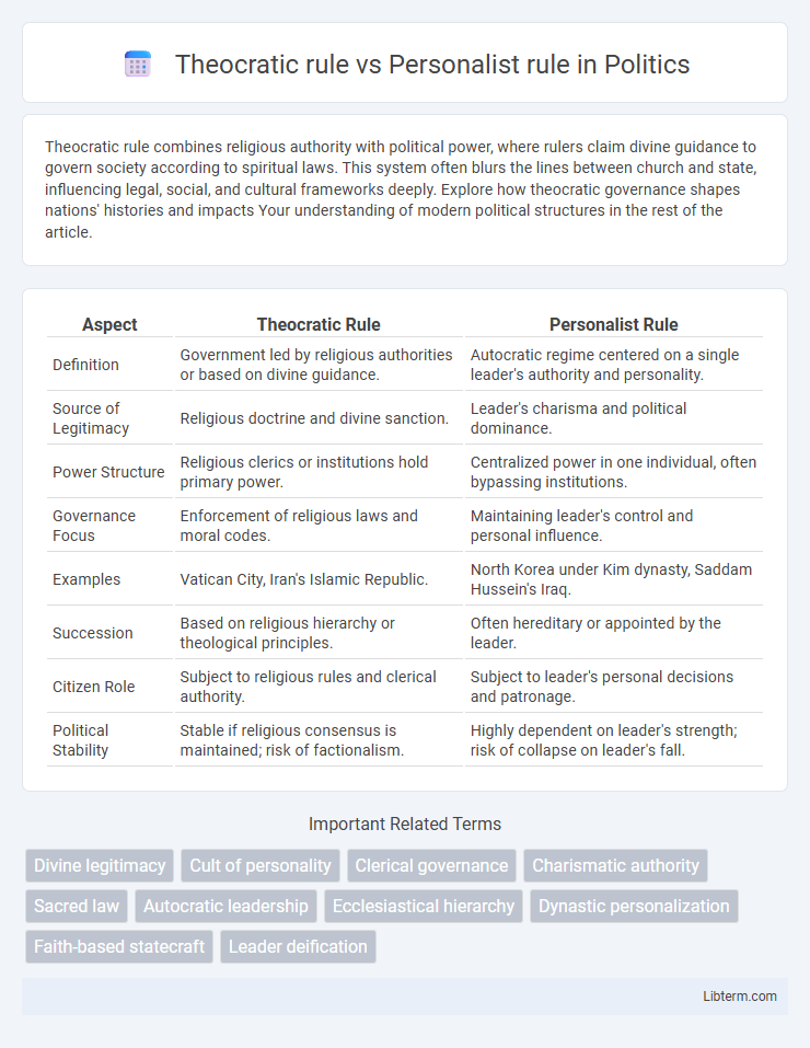 Personalist rule vs Theocratic rule in Politics - What is The Difference?