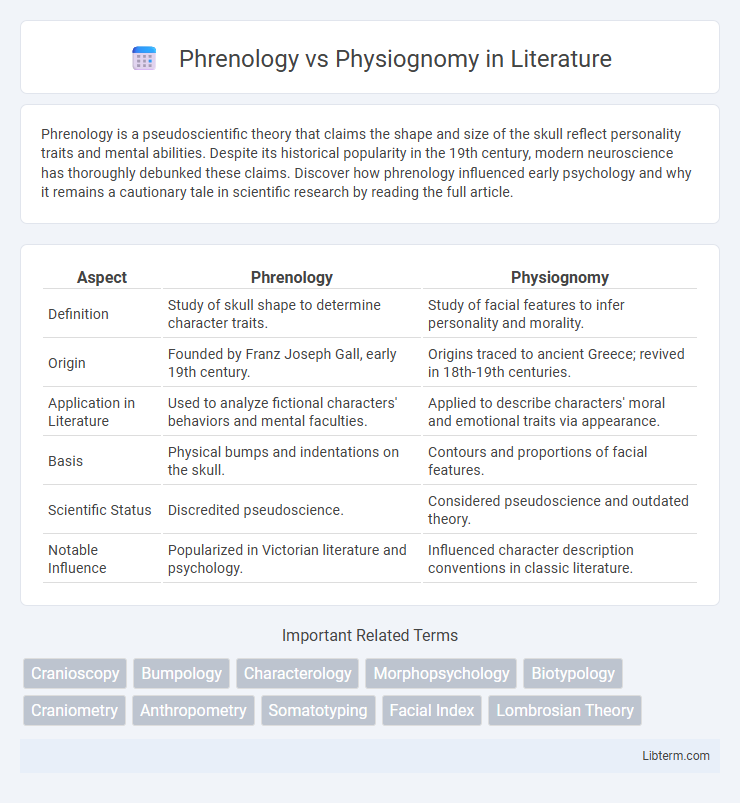 Physiognomy vs Phrenology in Literature - What is The Difference?