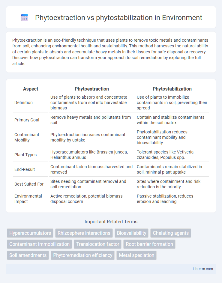 phytostabilization vs Phytoextraction in Environment - What is The Difference?