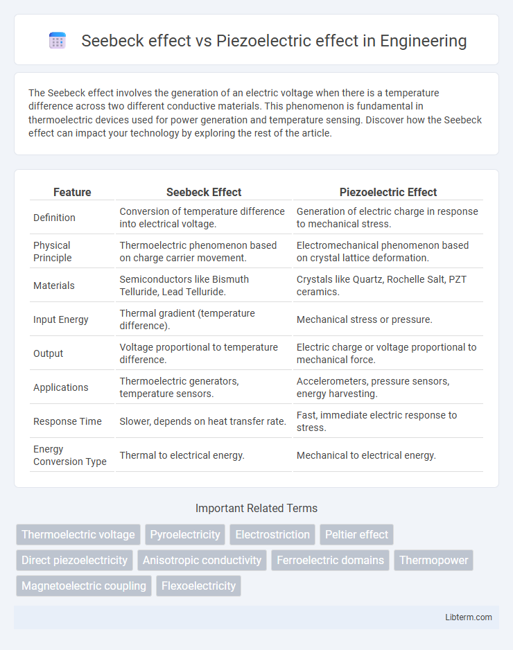 Piezoelectric effect vs Seebeck effect in Engineering - What is The Difference?