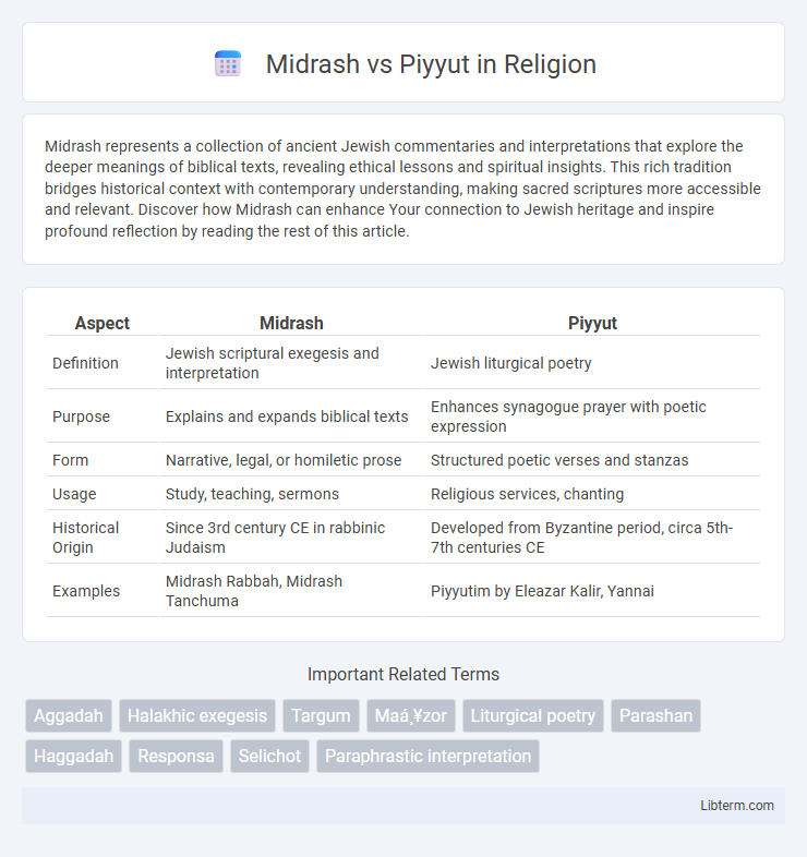 Piyyut vs Midrash in Religion - What is The Difference?