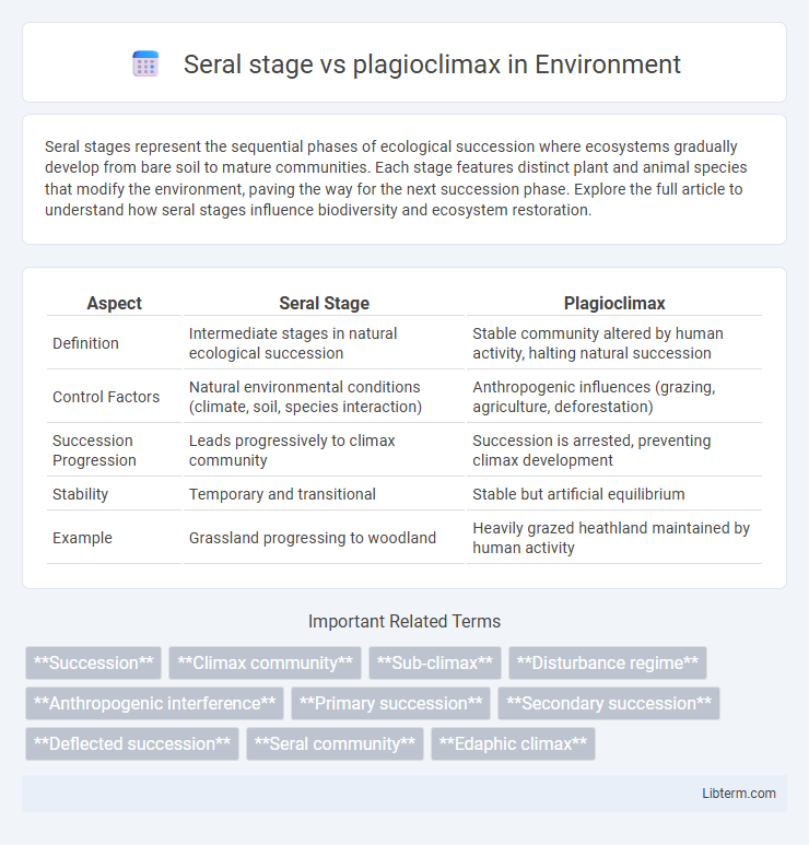 plagioclimax vs Seral stage in Environment - What is The Difference?