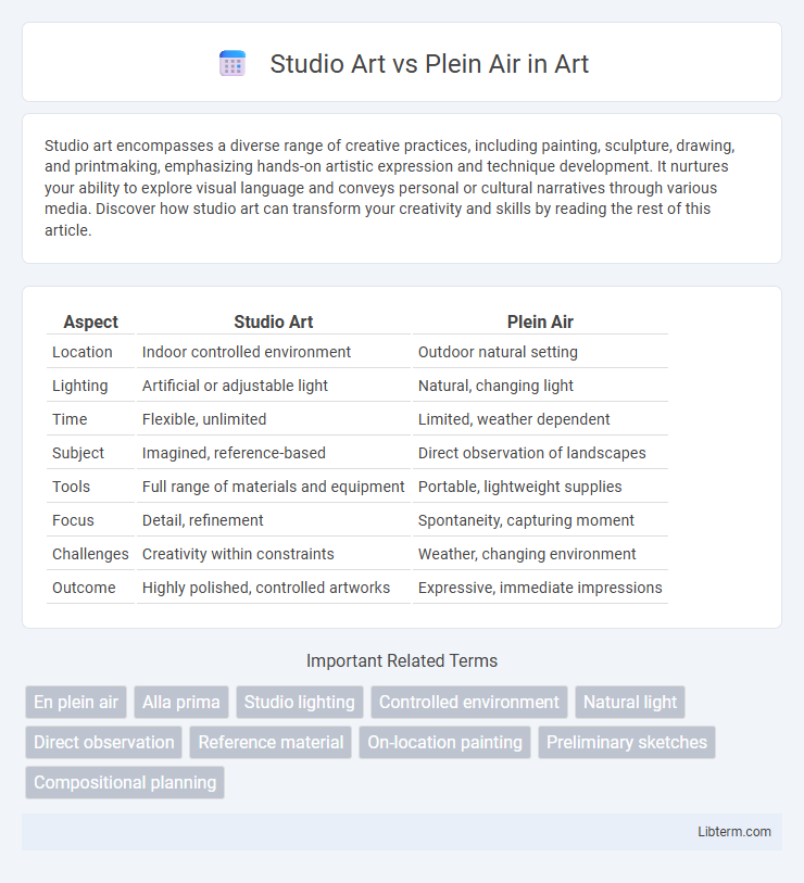 Plein Air vs Studio Art in Art - What is The Difference?