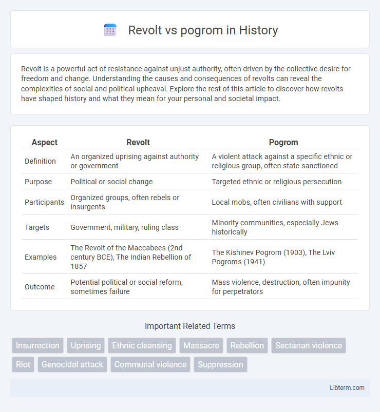 pogrom vs Revolt in History - What is The Difference?
