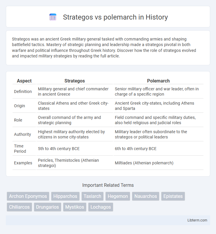 polemarch vs Strategos in History - What is The Difference?