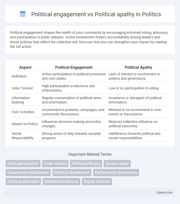 Political apathy vs Political engagement in Politics - What is The Difference?
