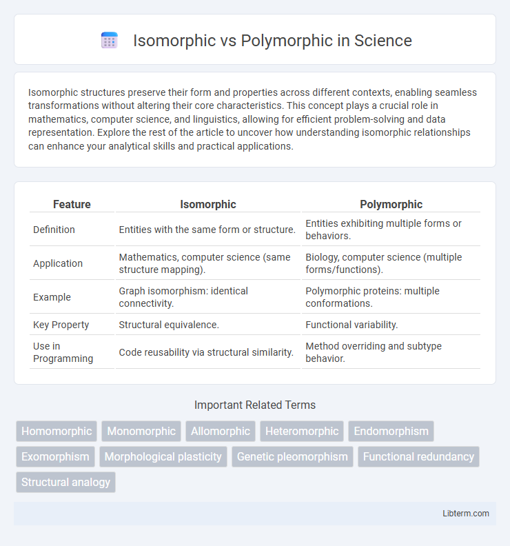 Polymorphic vs Isomorphic in Science - What is The Difference?
