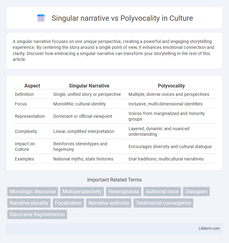 Polyvocality vs Singular narrative in Culture - What is The Difference?