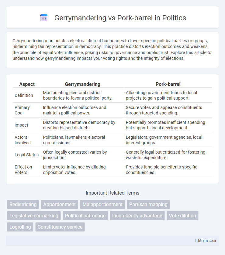 Pork-barrel vs Gerrymandering in Politics - What is The Difference?