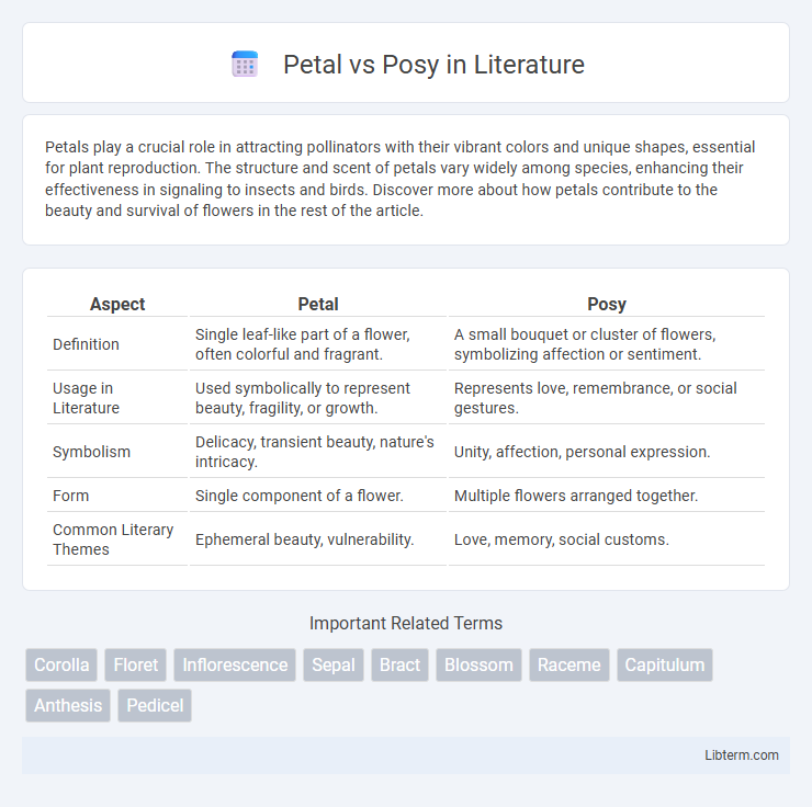 Posy vs Petal in Literature - What is The Difference?