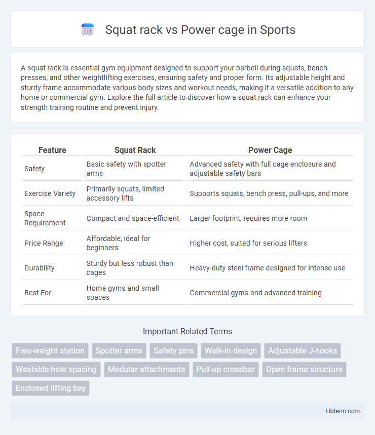 Power cage vs Squat rack in Sports - What is The Difference?
