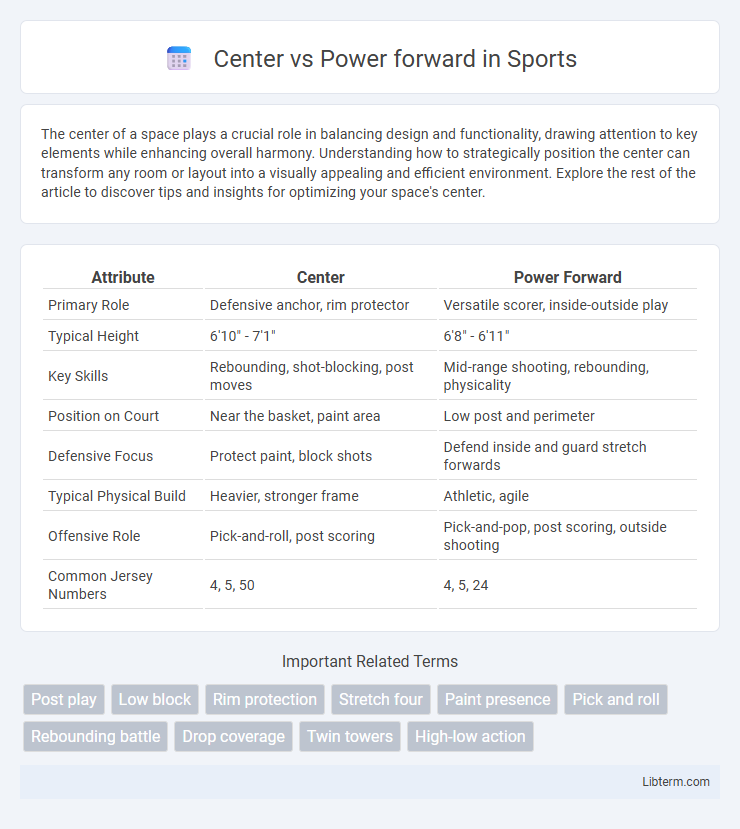 Power forward vs Center in Sports - What is The Difference?
