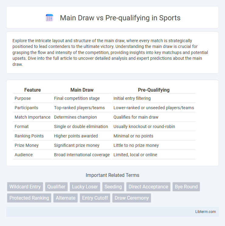 Pre-qualifying vs Main Draw in Sports - What is The Difference?