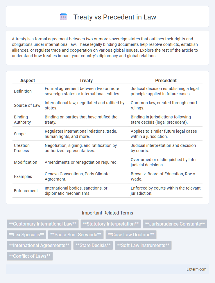 Precedent vs Treaty in Law - What is The Difference?