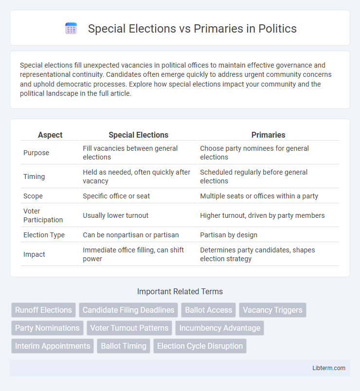 Primaries vs Special Elections in Politics - What is The Difference?