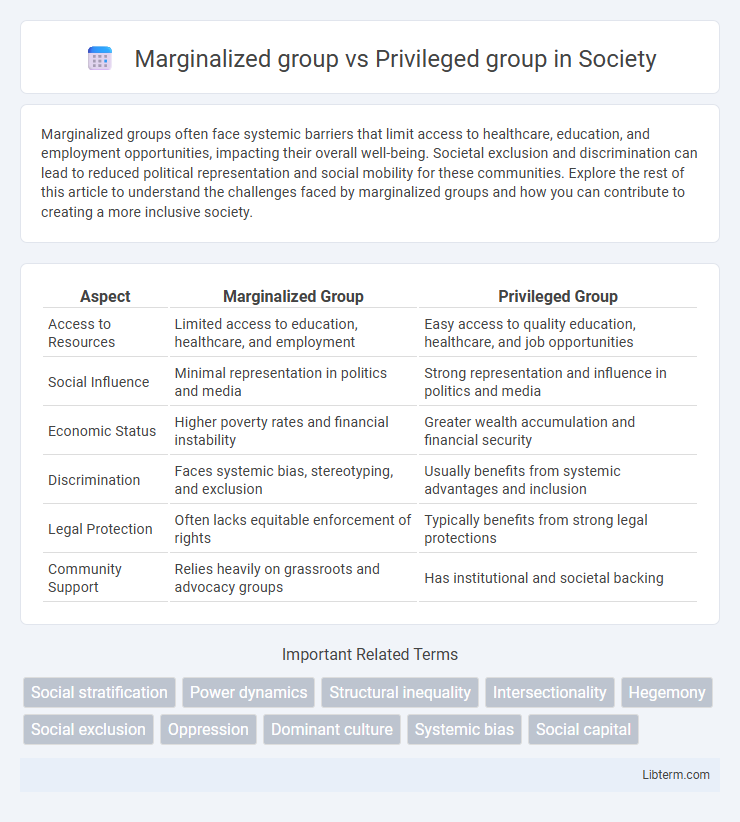 Privileged group vs Marginalized group in Society - What is The Difference?