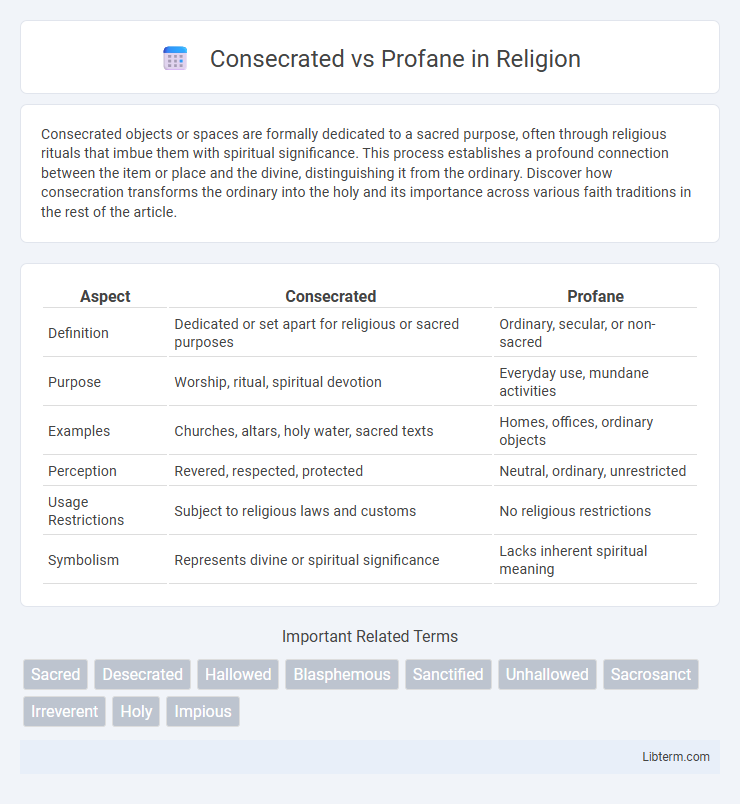 Profane vs Consecrated in Religion - What is The Difference?