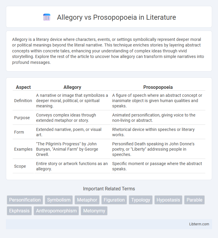 Prosopopoeia vs Allegory in Literature - What is The Difference?