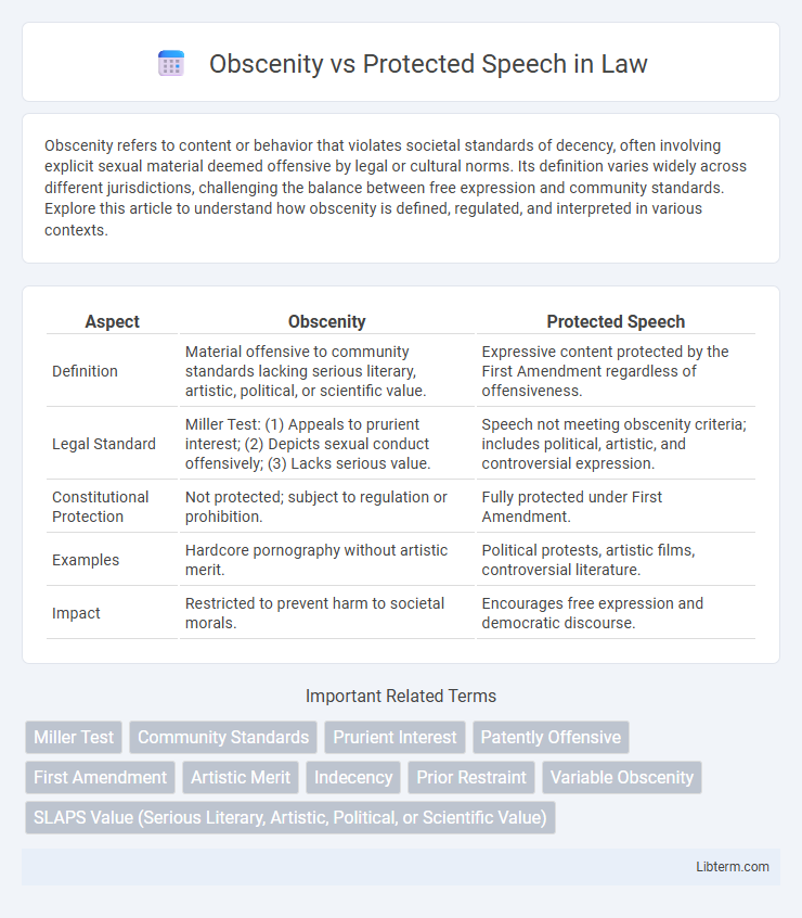 Protected Speech vs Obscenity in Law - What is The Difference?