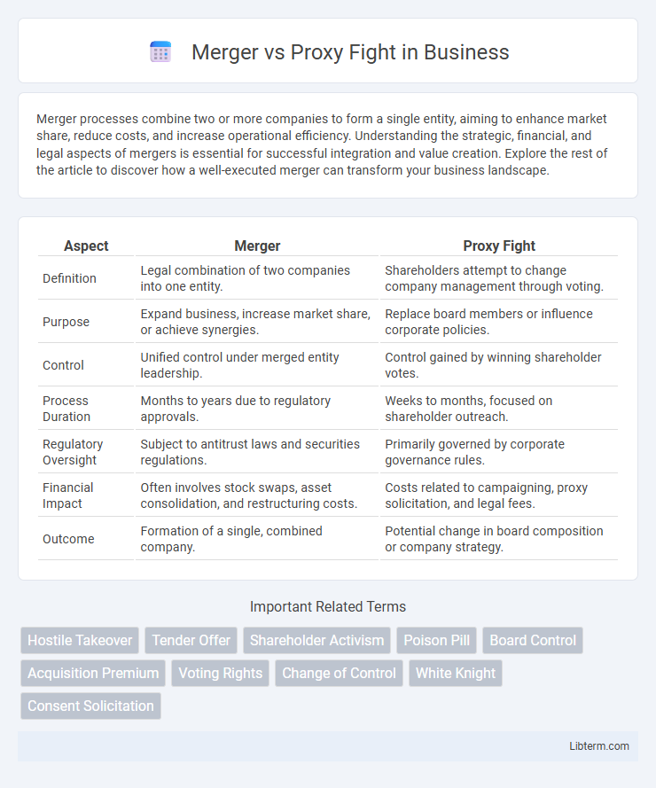 Proxy Fight vs Merger in Business - What is The Difference?