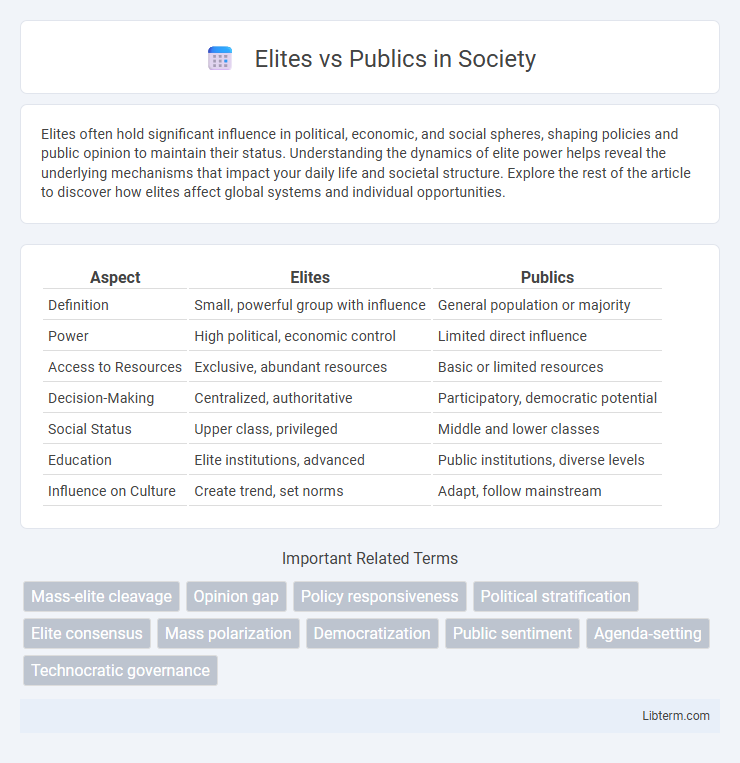 Publics vs Elites in Society - What is The Difference?