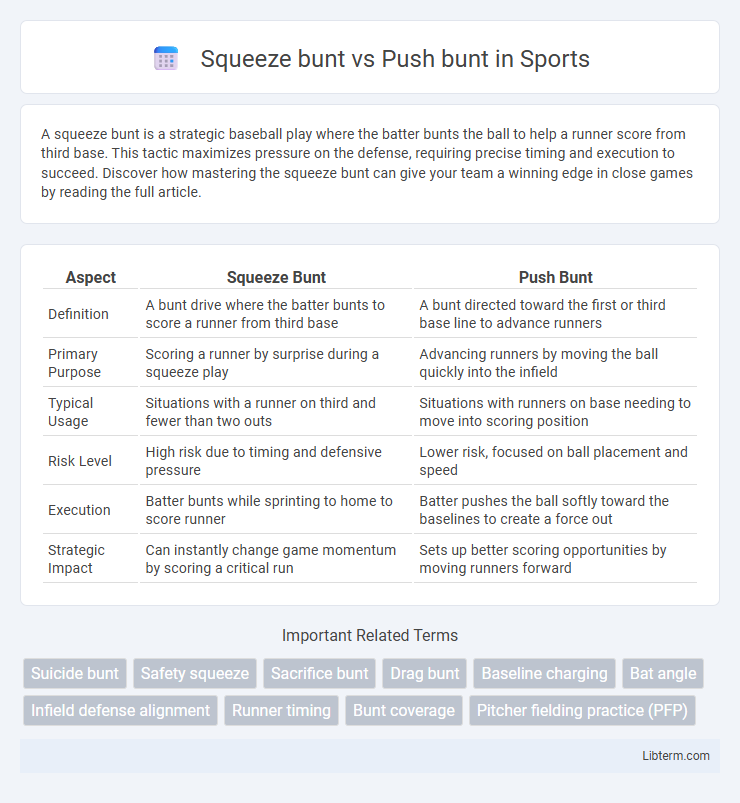 Push bunt vs Squeeze bunt in Sports - What is The Difference?