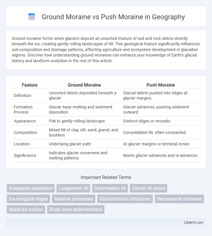 Push Moraine vs Ground Moraine in Geography - What is The Difference?