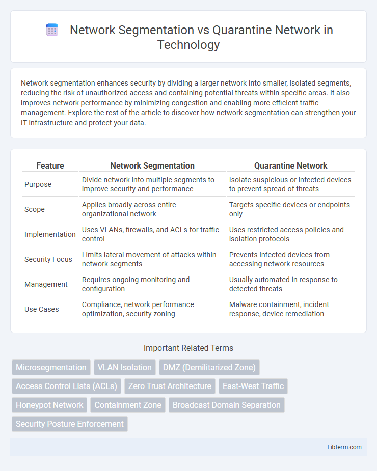 Quarantine Network vs Network Segmentation in Technology - What is The Difference?