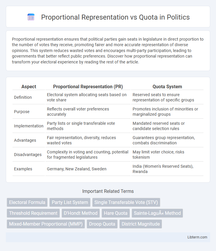Quota vs Proportional Representation in Politics - What is The Difference?