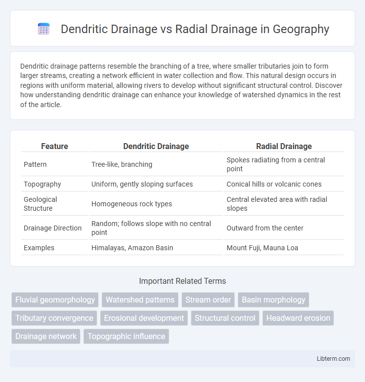 Radial Drainage vs Dendritic Drainage in Geography - What is The Difference?