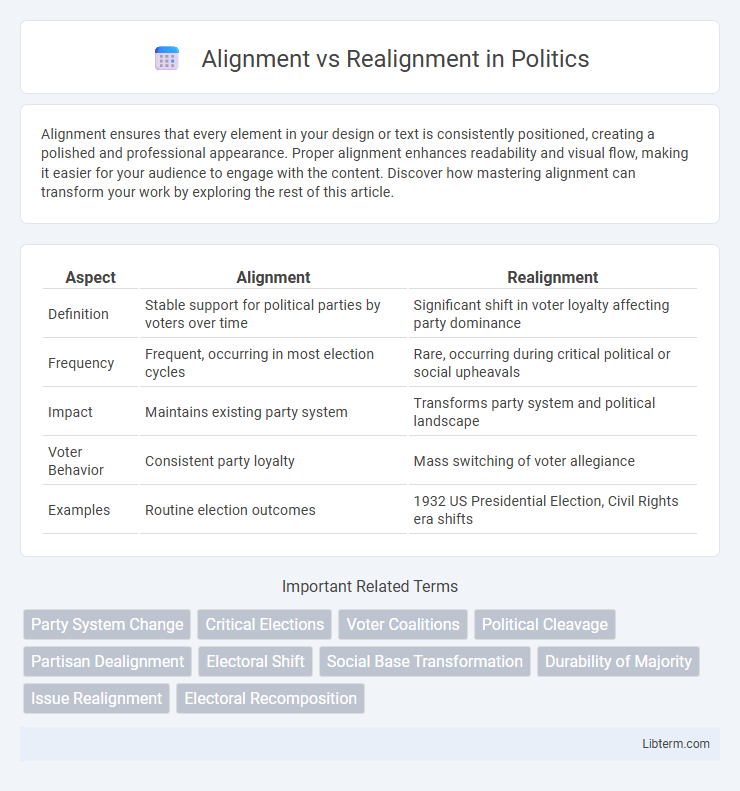 Realignment vs Alignment in Politics - What is The Difference?