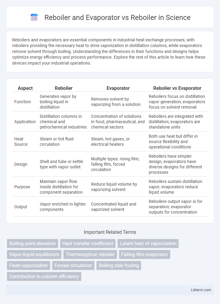 Reboiler vs Reboiler and Evaporator in Science - What is The Difference?