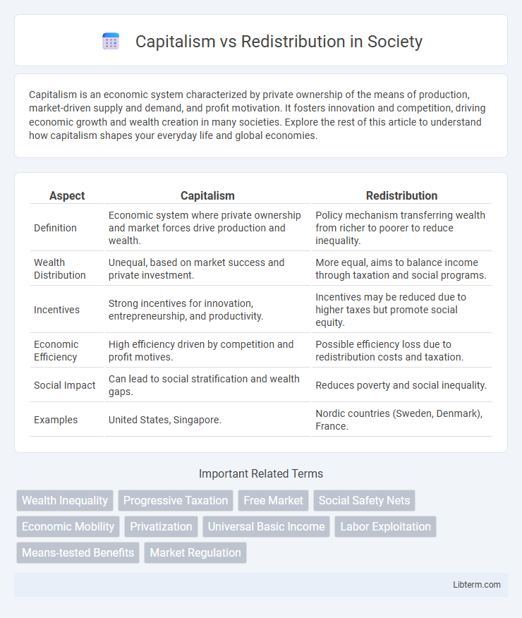 Redistribution vs Capitalism in Society - What is The Difference?