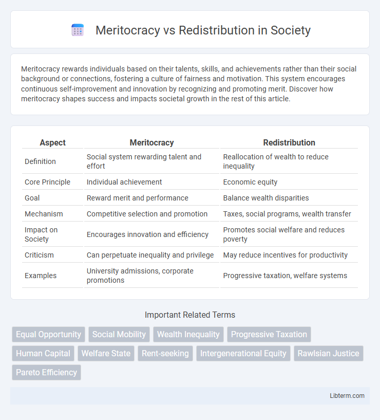 Redistribution vs Meritocracy in Society - What is The Difference?