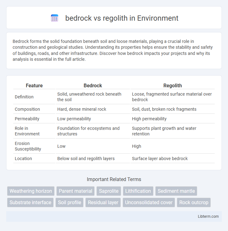 regolith vs bedrock in Environment - What is The Difference?