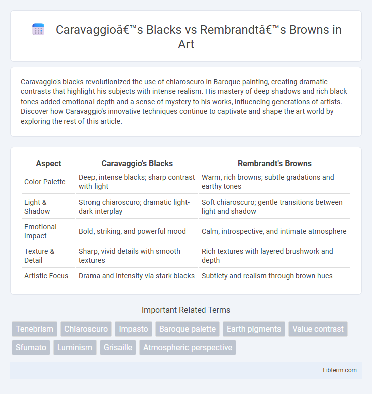 Rembrandt’s Browns vs Caravaggio’s Blacks in Art - What is The Difference?